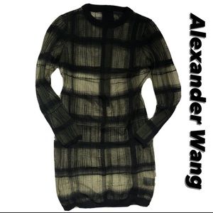 ALEXANDER WANG MESH GRID DRESS (S/M)